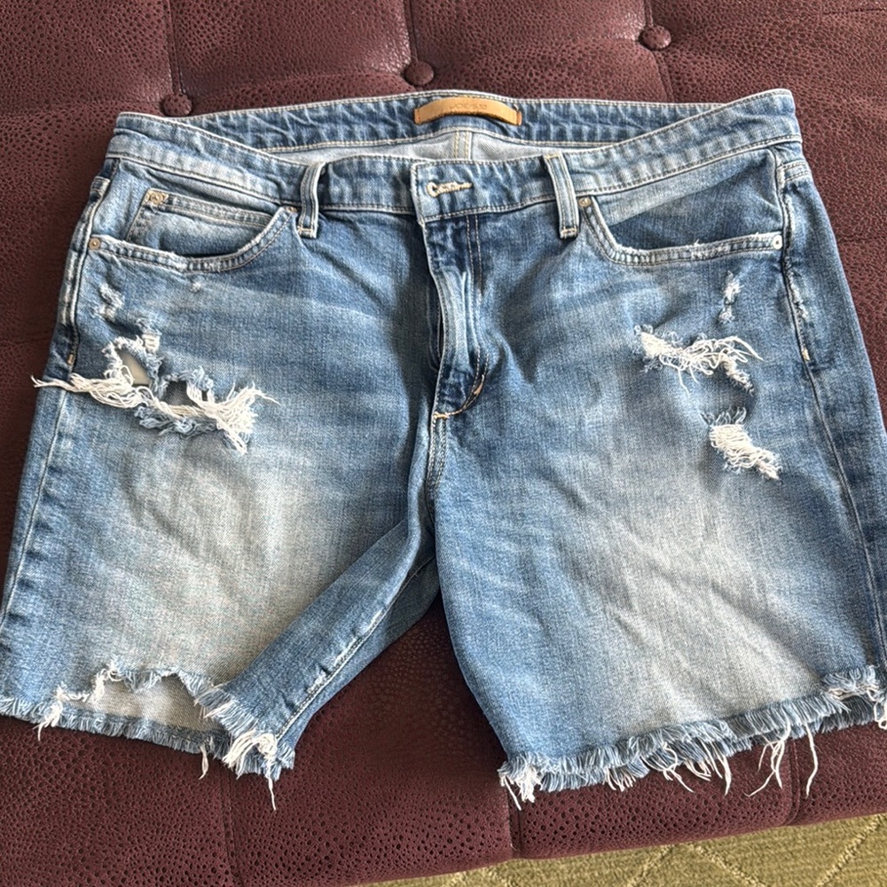 Joe's Jeans Blue Vintage Distressed Jean Shorts